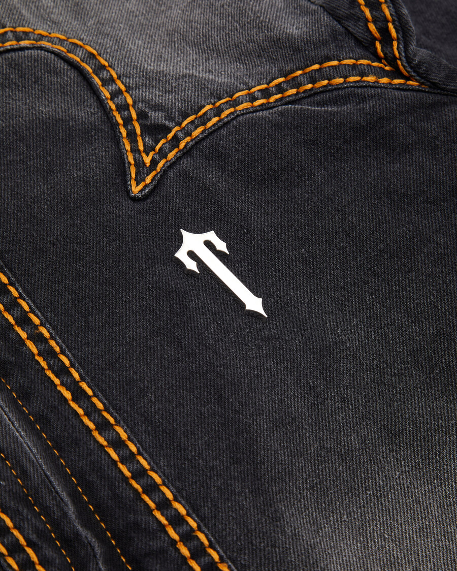 giacca in denim irongate t panel - nero lavato*