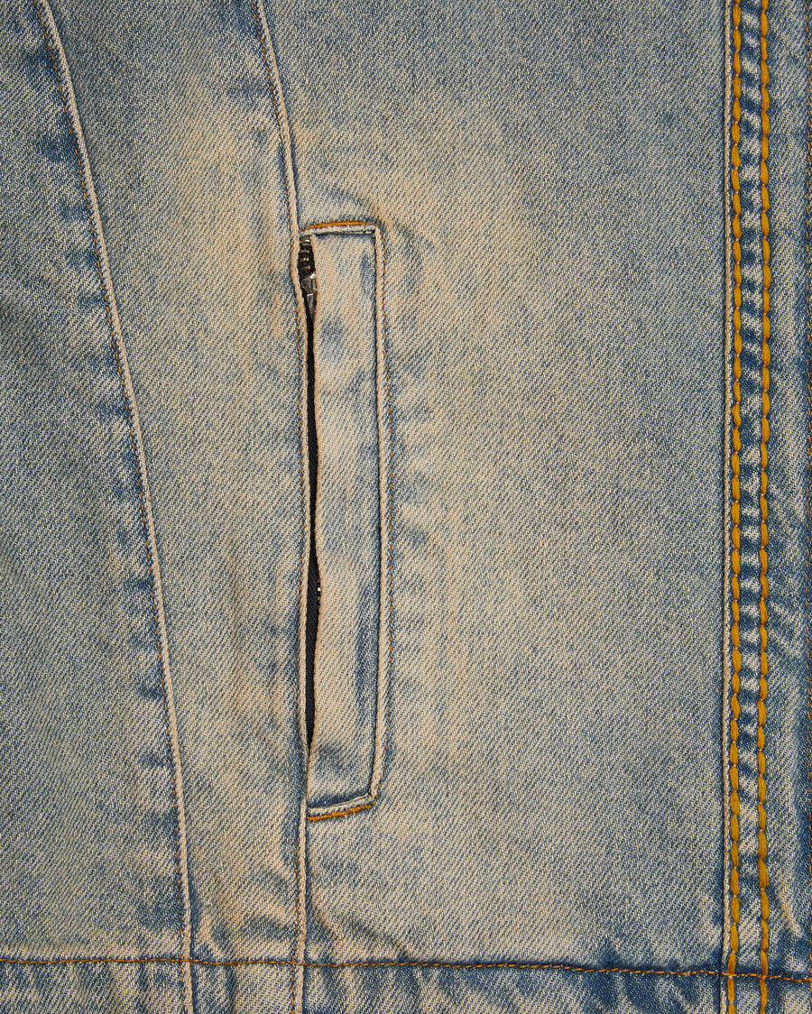 giacca da motocross in denim irongate - blu sabbia*