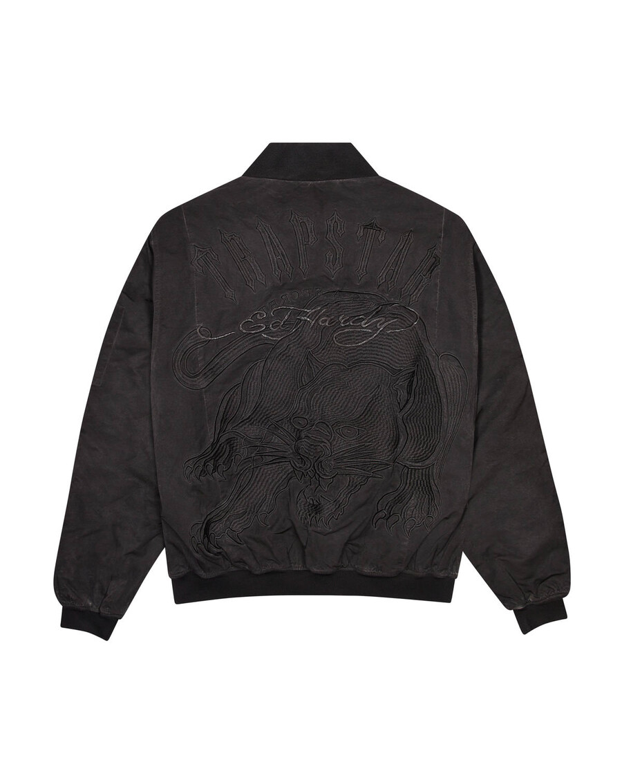 bomber trapstar x ed hardy - nero
