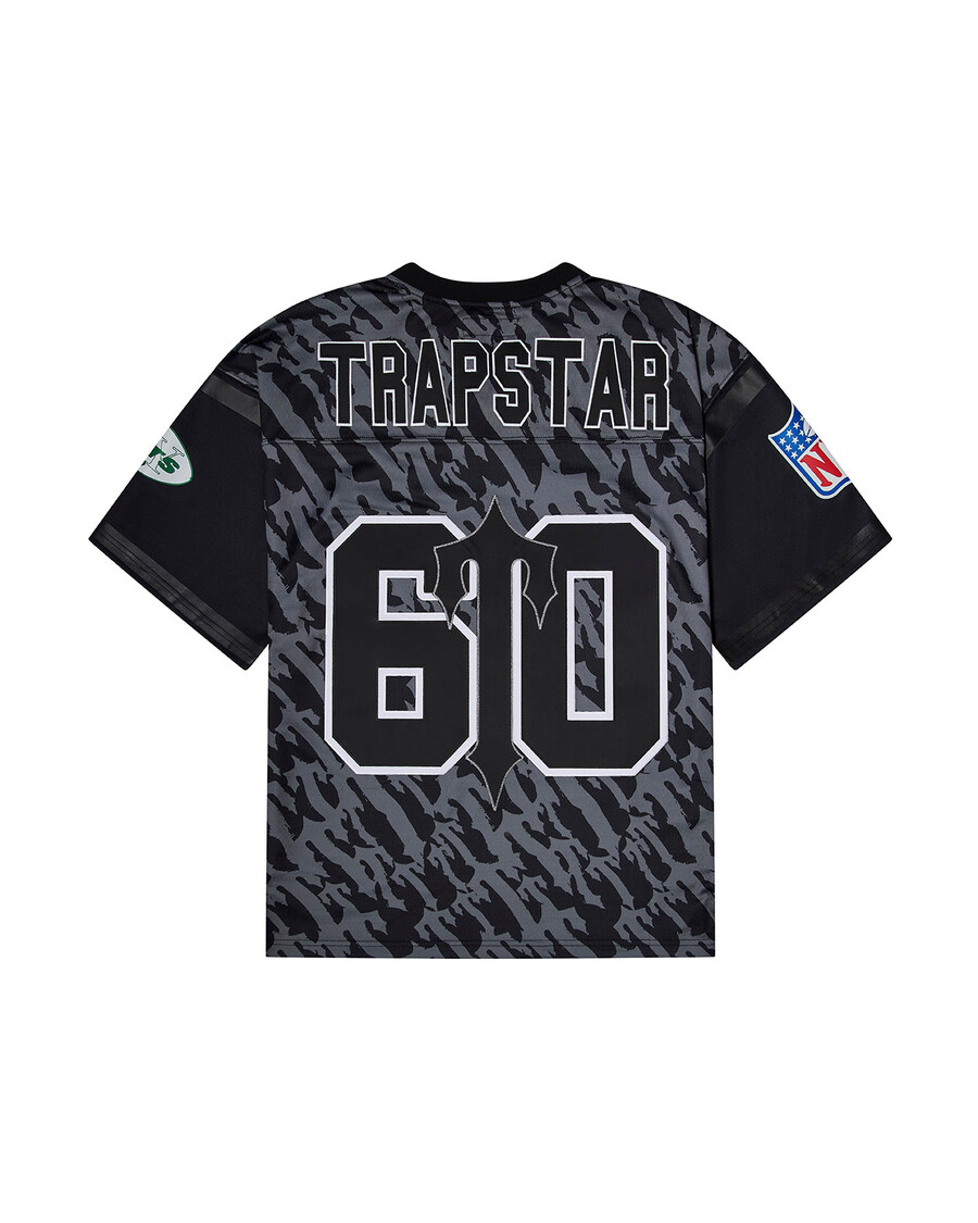60° anniversario - maglia trapstar x nfl jets legacy - nera