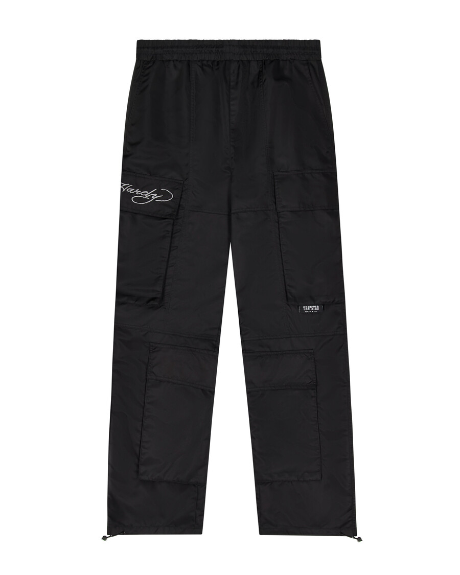 pantaloni cargo hell cat trapstar x ed hardy - neri