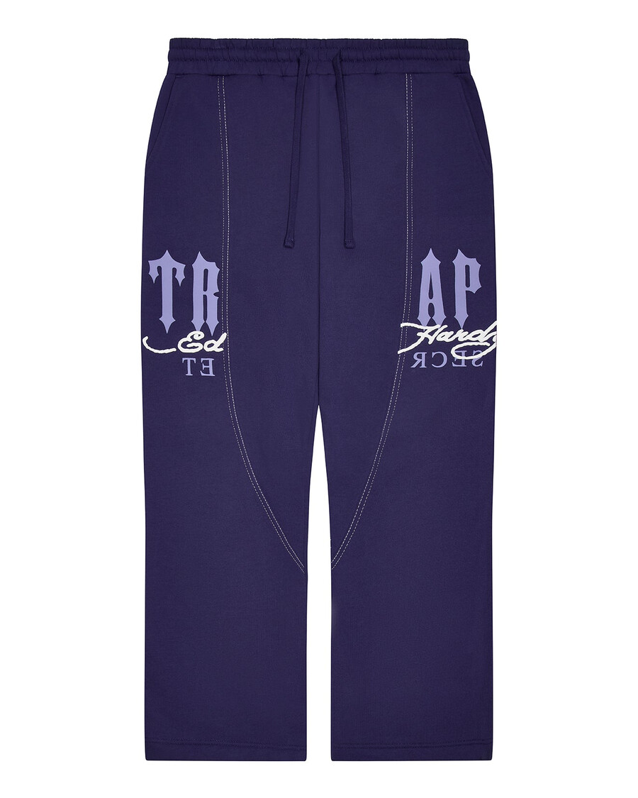 pantaloni da jogging dbd trapstar x ed hardy - blu navy