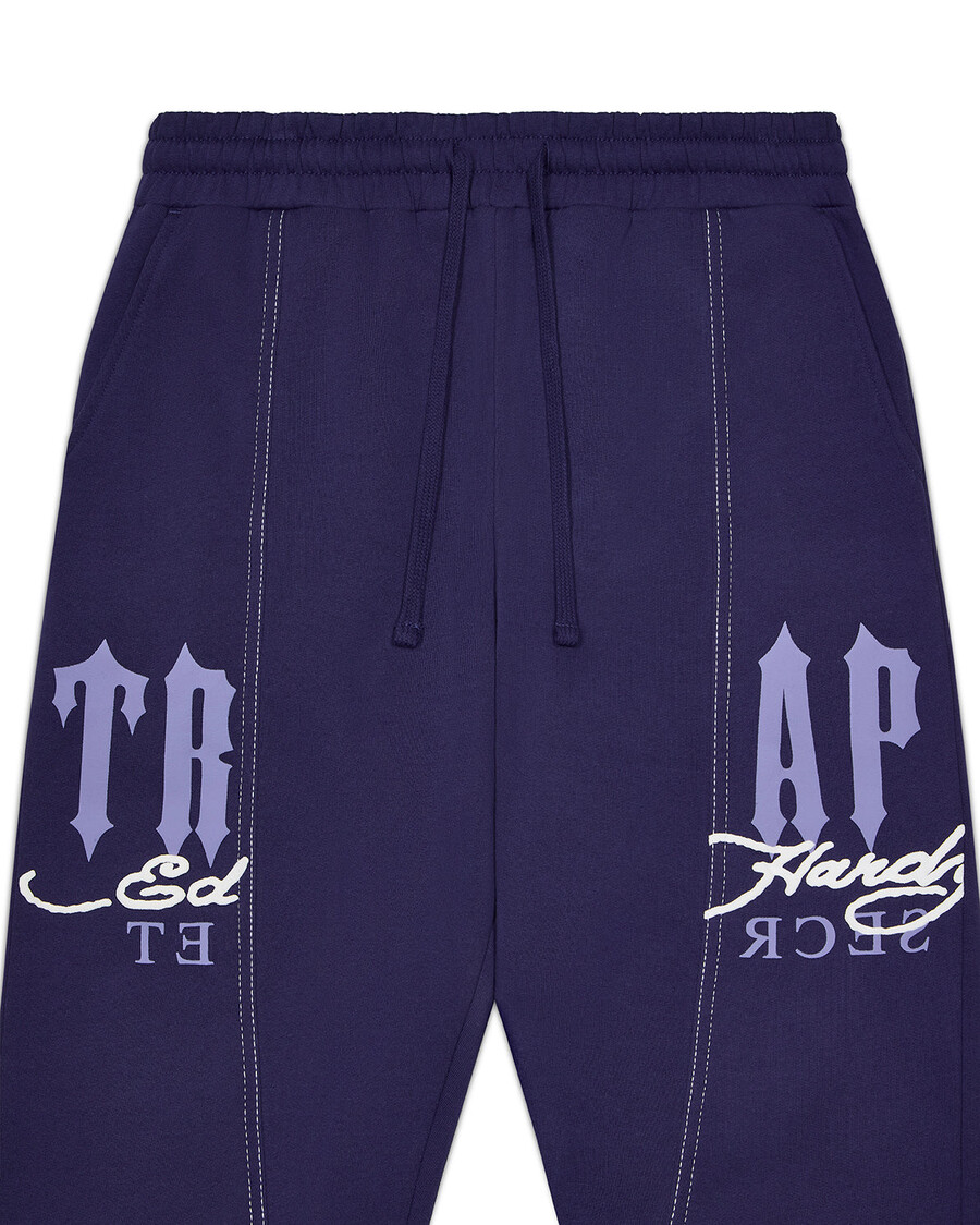 pantaloni da jogging dbd trapstar x ed hardy - blu navy