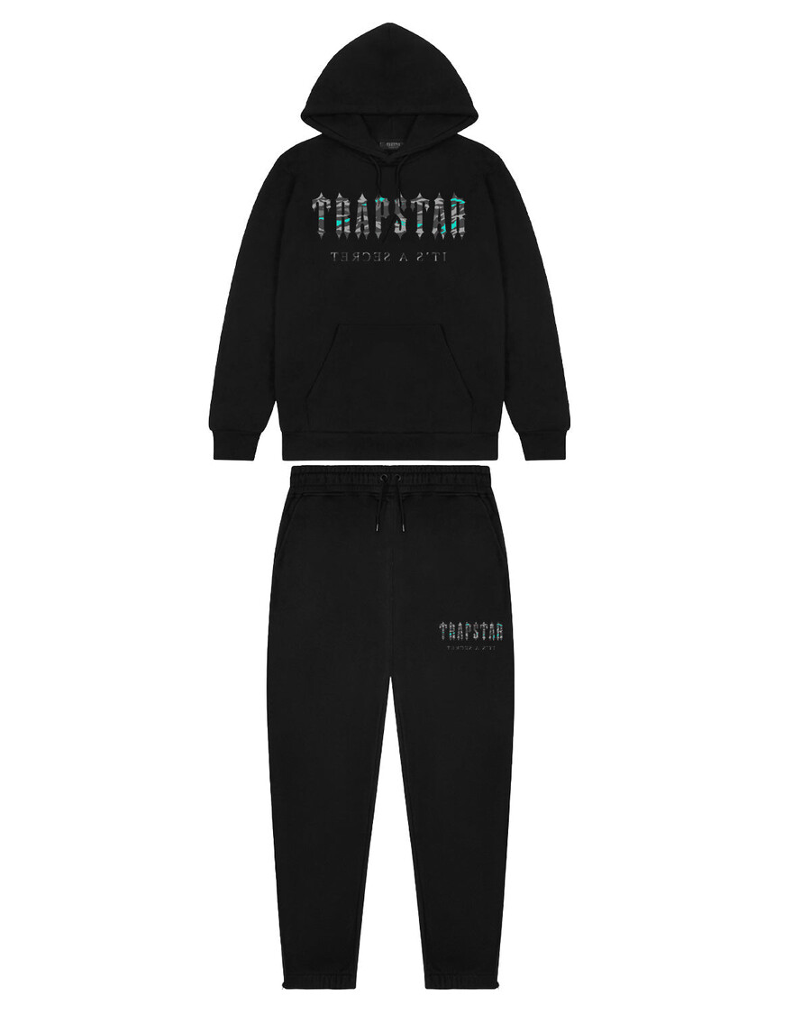 tuta con cappuccio decoded camo - edizione teal